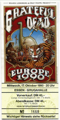image of the concert ticket
