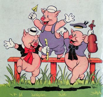 image des 3 petits cochons