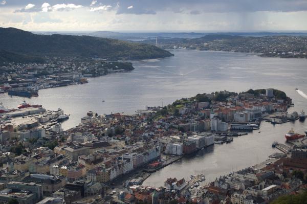 Udsigt fra Fløien