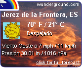 Click for Jerez De La Frontera, Spain Forecast